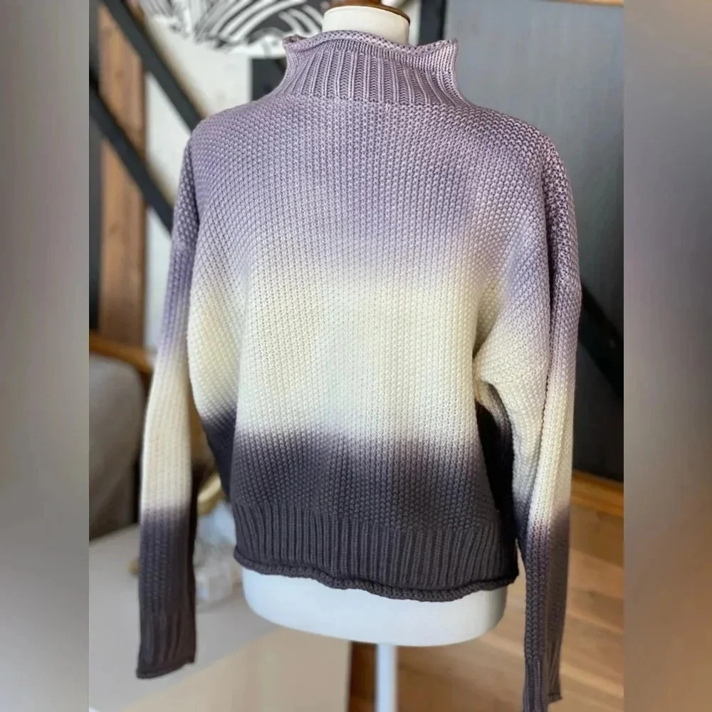 purple women’s sweater by she and sky size medium - Picture 9 of 10